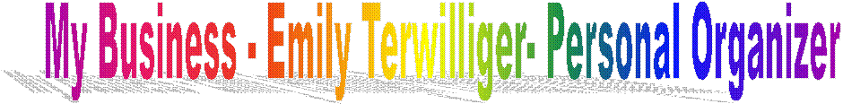 My Business - Emily Terwilliger- Personal Organizer